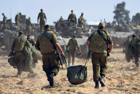 IDF reserve soldiers in the field. 