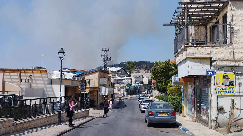 שריפה צפת מלחמה חיזבאללה