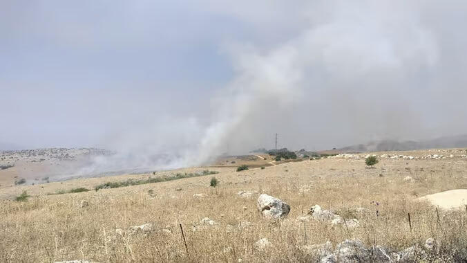 שריפה בצפון, צילום: אביהו שפירא