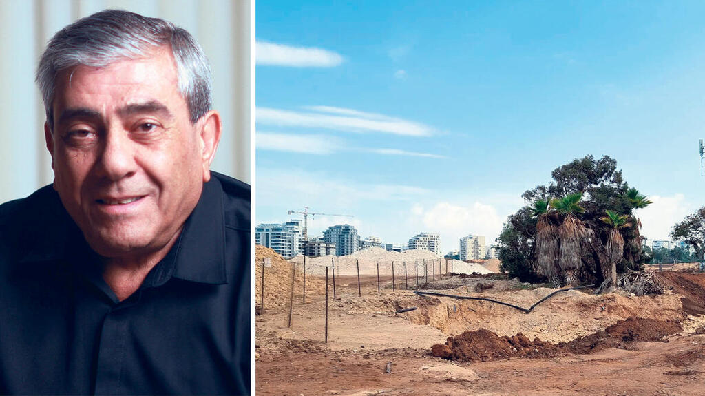 יגאל דמרי בעל השליטה בי.ח דמרי לצד קרקעות בשדה דב (צילום: עמית שעל) יגאל דמרי בעל השליטה בי.ח דמרי שדה דב