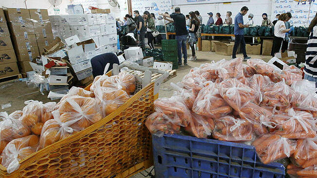 חלוקת מזון לנזקקים עניים עוני ביטחון תזונתי בלוד 2022