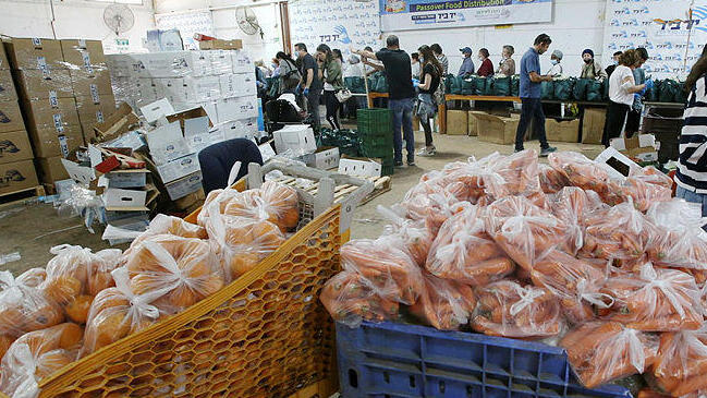 חלוקת מזון לנזקקים עניים עוני ביטחון תזונתי בלוד 2022