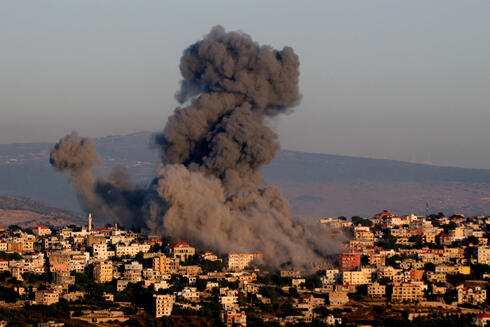 הפצצות באל חיאם, לבנון, צילום: Rabih DAHER / AFP