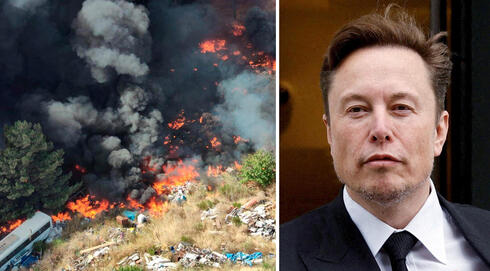 A fire in the north of Israel and Elon Musk. 