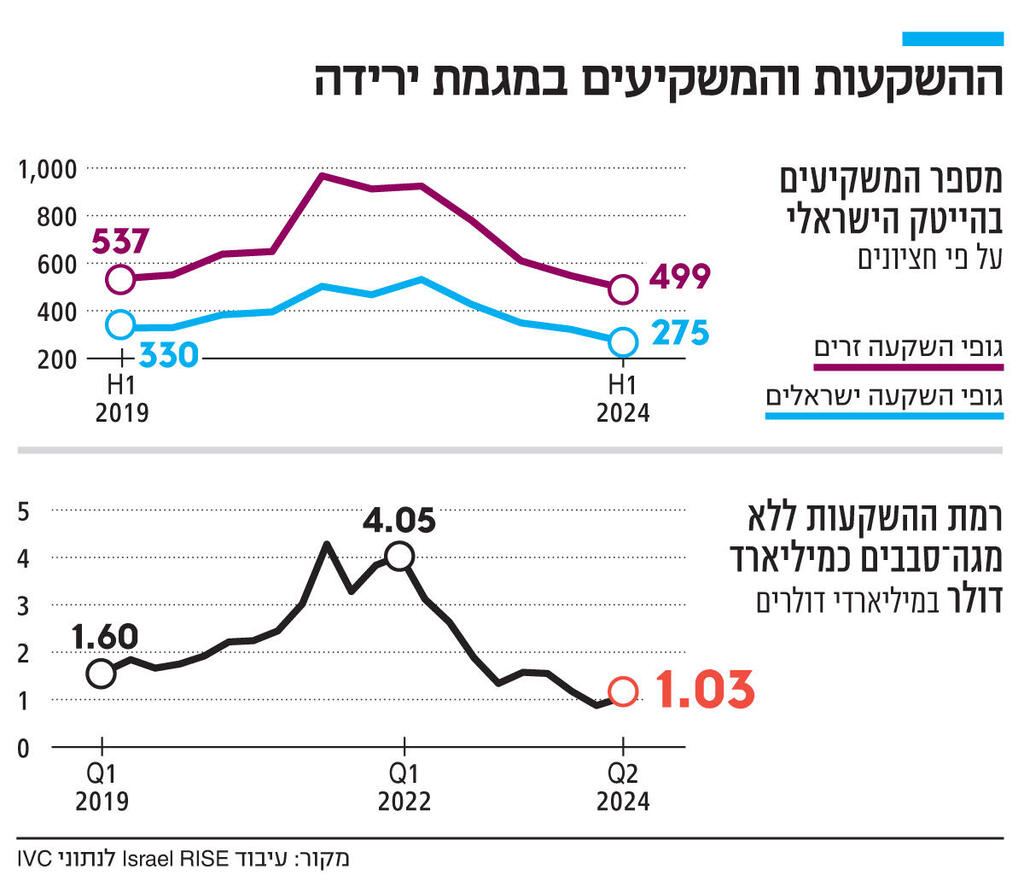 אינפו ההשקעות והמשקיעים במגמת ירידה