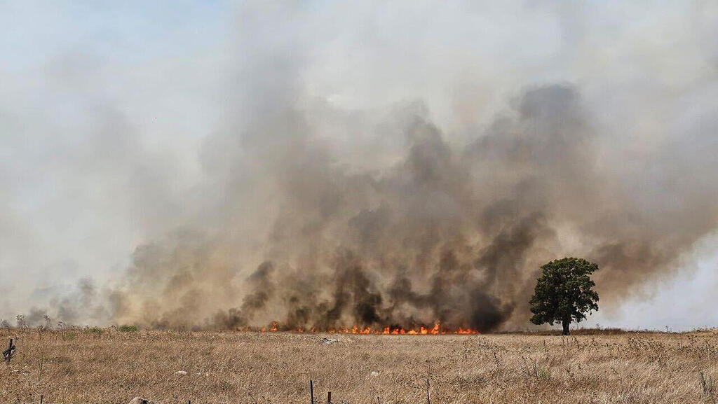 שמורות טבע ב צפון שריפה שריפות טבע בעקבות טיל טילים מלחמה חרבות ברזל 