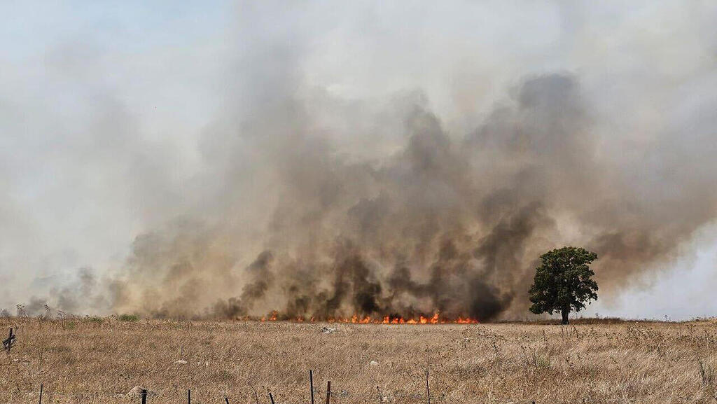 שמורות טבע ב צפון שריפה שריפות טבע בעקבות טיל טילים מלחמה חרבות ברזל 