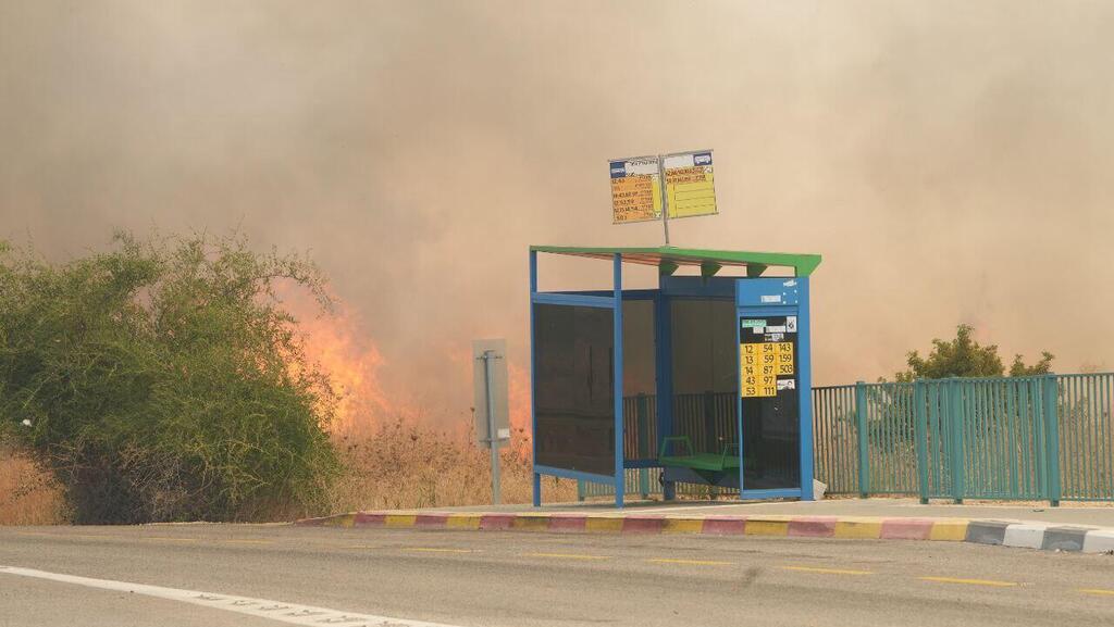 רמת הגולן שמורות טבע ב צפון שריפה שריפות טבע בעקבות טיל טילים מלחמה חרבות ברזל 