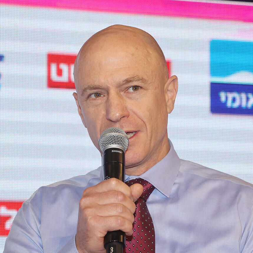 יורם נוה, מנכ"ל כלל ביטוח: "המגמה דומה בכל העולם. כעת עשויה להיות התמתנות מסוימת" (צילום: יריב כץ) כנס כלכלית לאומית - יורם נוה מנכ"ל קבוצת כלל ביטוח ופיננסים