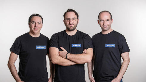 Holisto leadership: (<span style="font-weight: normal;">from left) </span>Shay Horovitz, CEO Eran Shust and Avi Wortzel