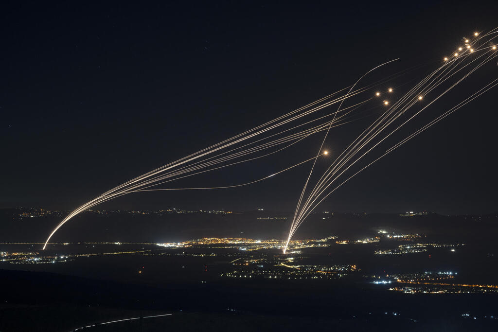 יירוטים כיפת ברזל ירי מ לבנון ל לגליל 4.8.24 מלחמה בצפון