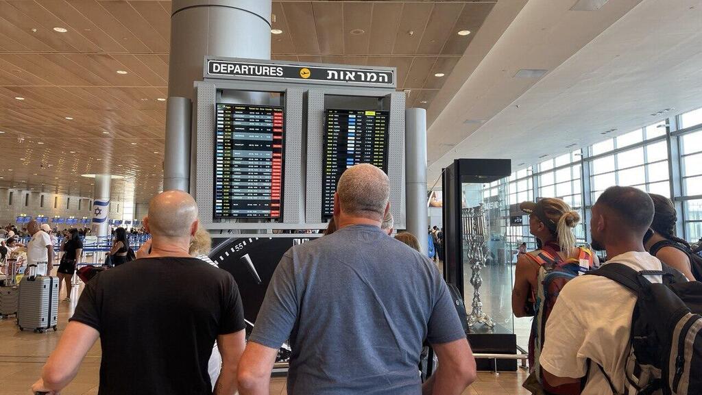 שיבושים ב נתב"ג אחרי מתקפת חיזבאללה 25.8.24