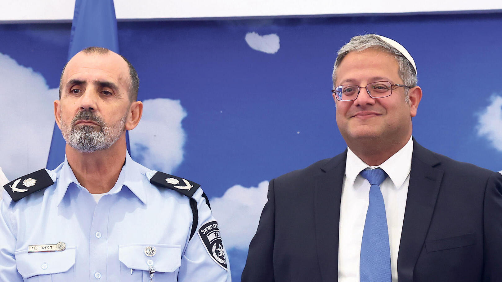 איתמר בן גביר ב טקס קבלת דרגות דני לוי