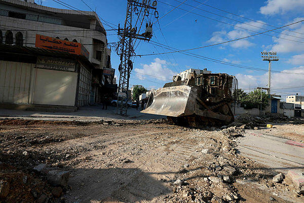 פשיטה של צה"ל בטול כרם, אתמול, צילום:  Jaafar ASHTIYEH / AFP