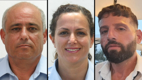 מימין: פקד אריק בן אליהו, רנ"ג הדס ברנץ ורס"מ רוני שקורי ז"ל, צילום: דוברות המשטרה