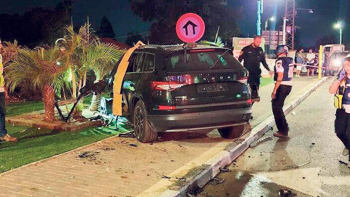 תאונה התנגשות רכבים כתוצאה ממרדף משטרתי