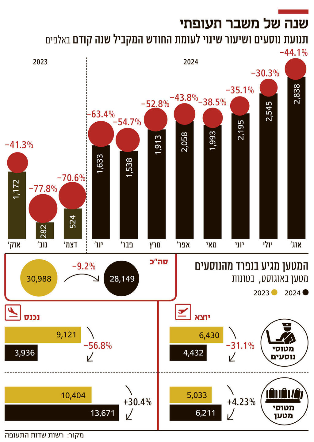 אינפו שנה של משבר תעופתי