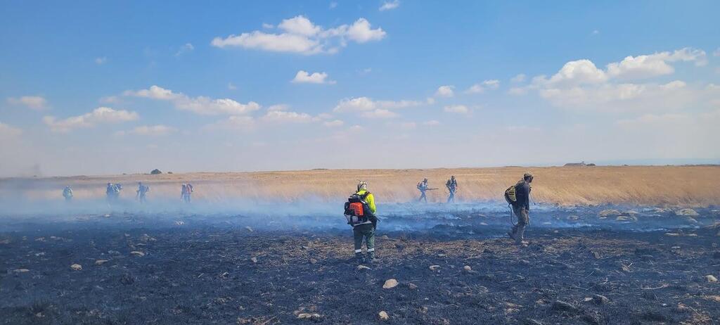 כיבוי שריפה בצפון