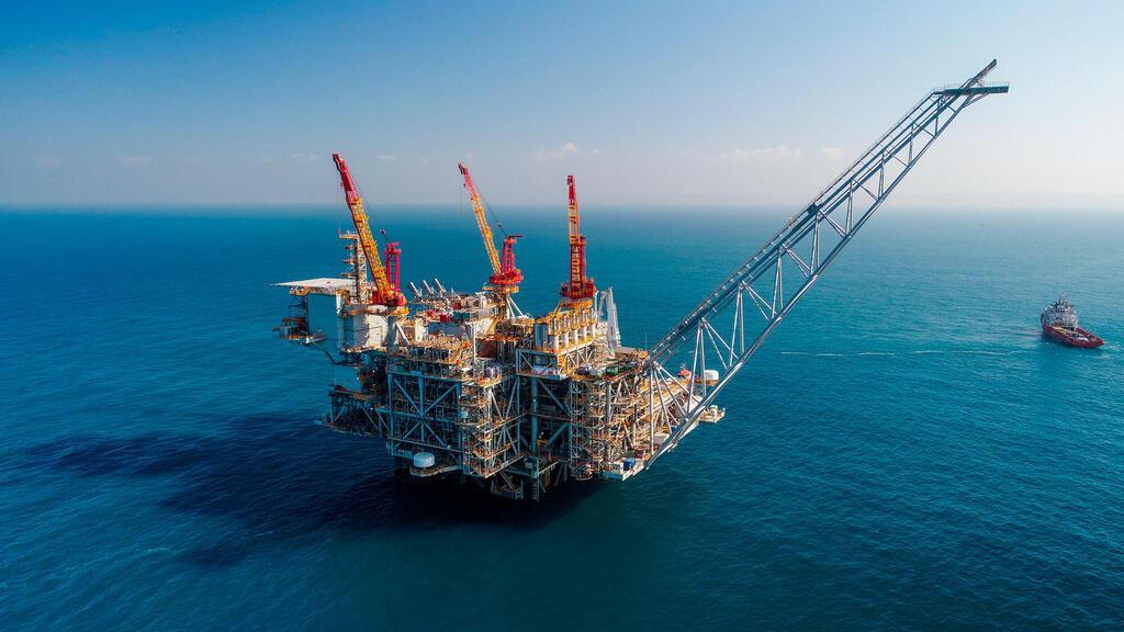 מאגר הגז לוויתן (צילום: אלבטרוס) מאגר לוויתן מאגר גז אסדת קידוח גז ב ים