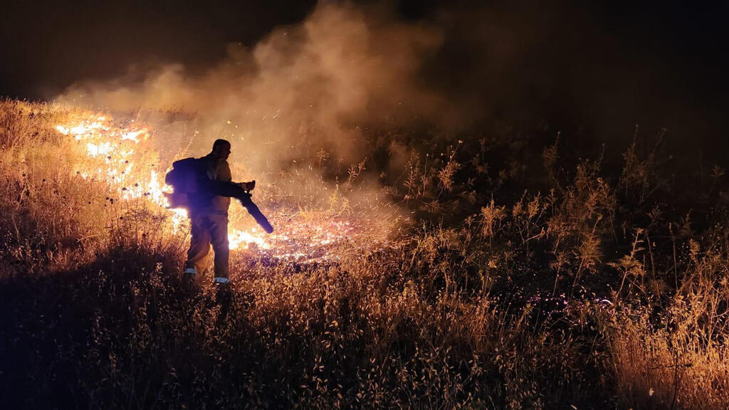 נזקי שריפות שריפה כתוצאה מ ירי חיזבאללה צוות כיבוי והצלה