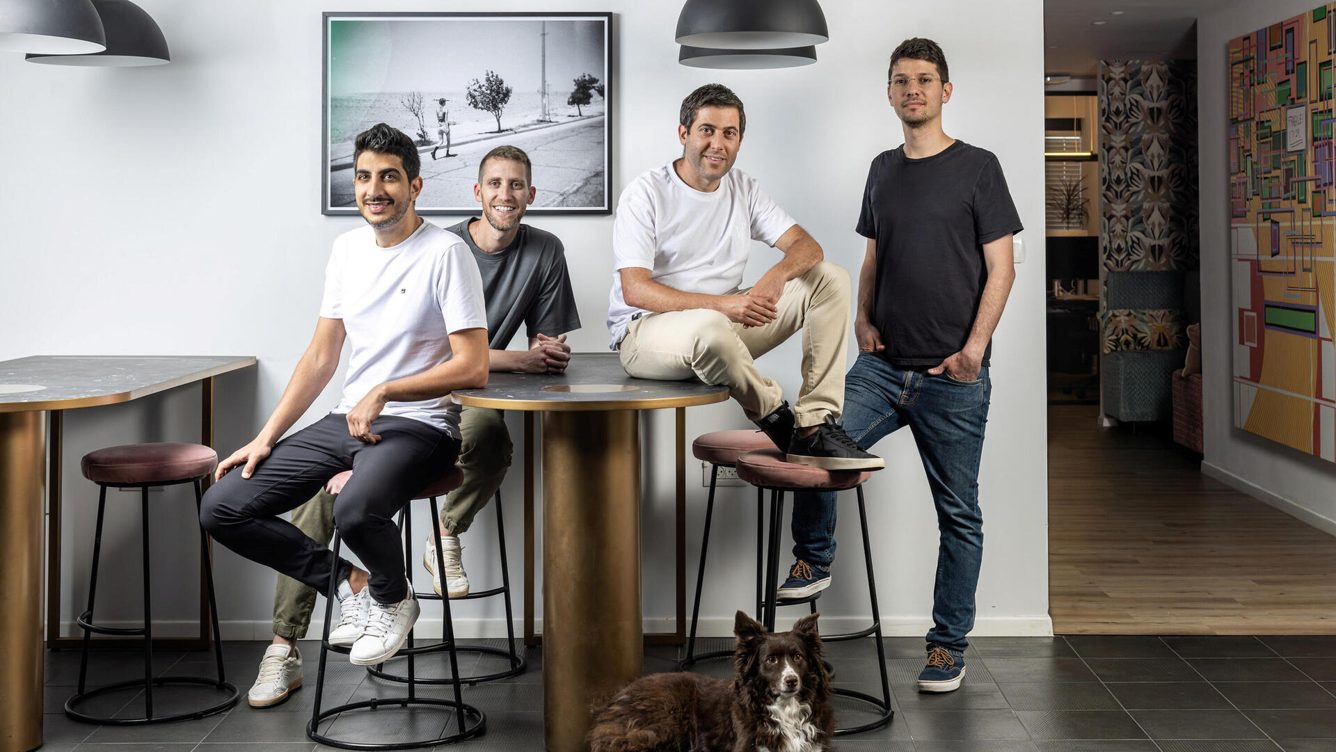 מייסדי Wiz וויז , מימין לשמאל: רועי רזניק , עמי לוטבק , אסף רפפורט ו ינון קוסטיקה