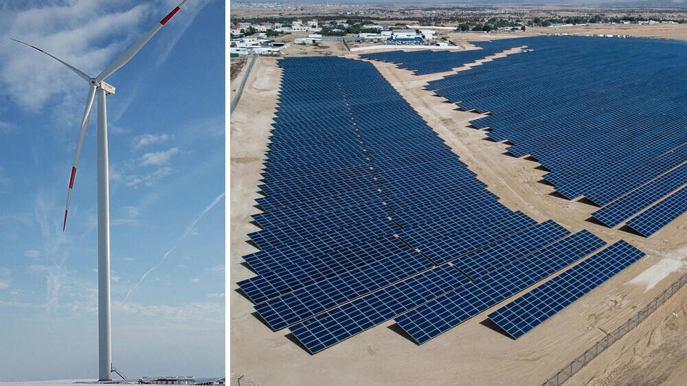 מתקנים ל אנרגיה סולארית ו אנרגיית רוח אנרגיה ירוקה
