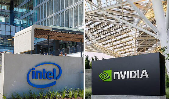 Intel and Nvidia. Intel and Nvidia.