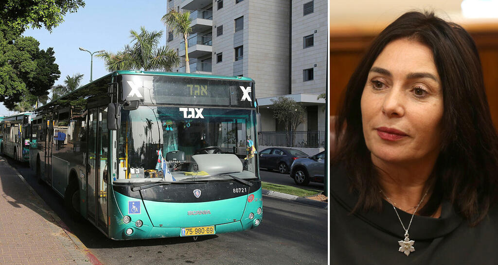 מירי רגב ו אוטובוס של אגד