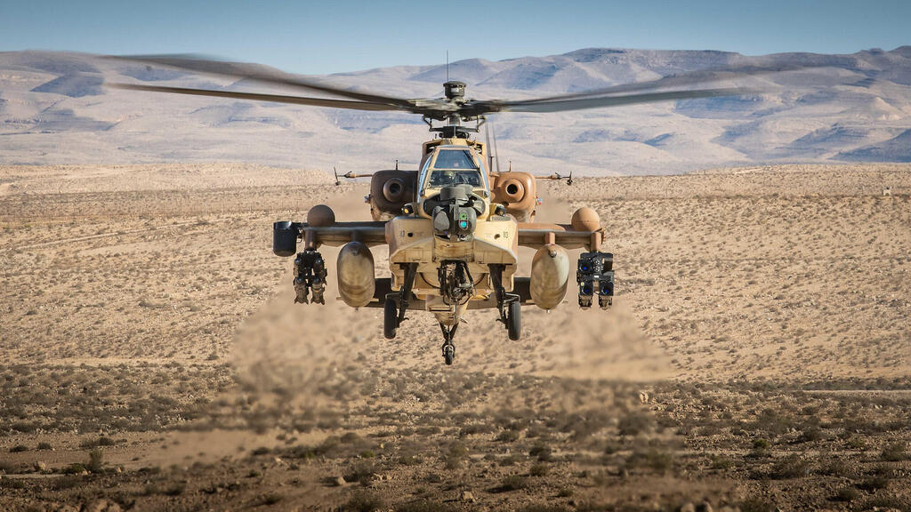 מסוק אפאצ'י (ארכיון) (צילום: חיל האוויר הישראלי ) הקברניט מסוקים אפאצ'י כטב"מ הפלות