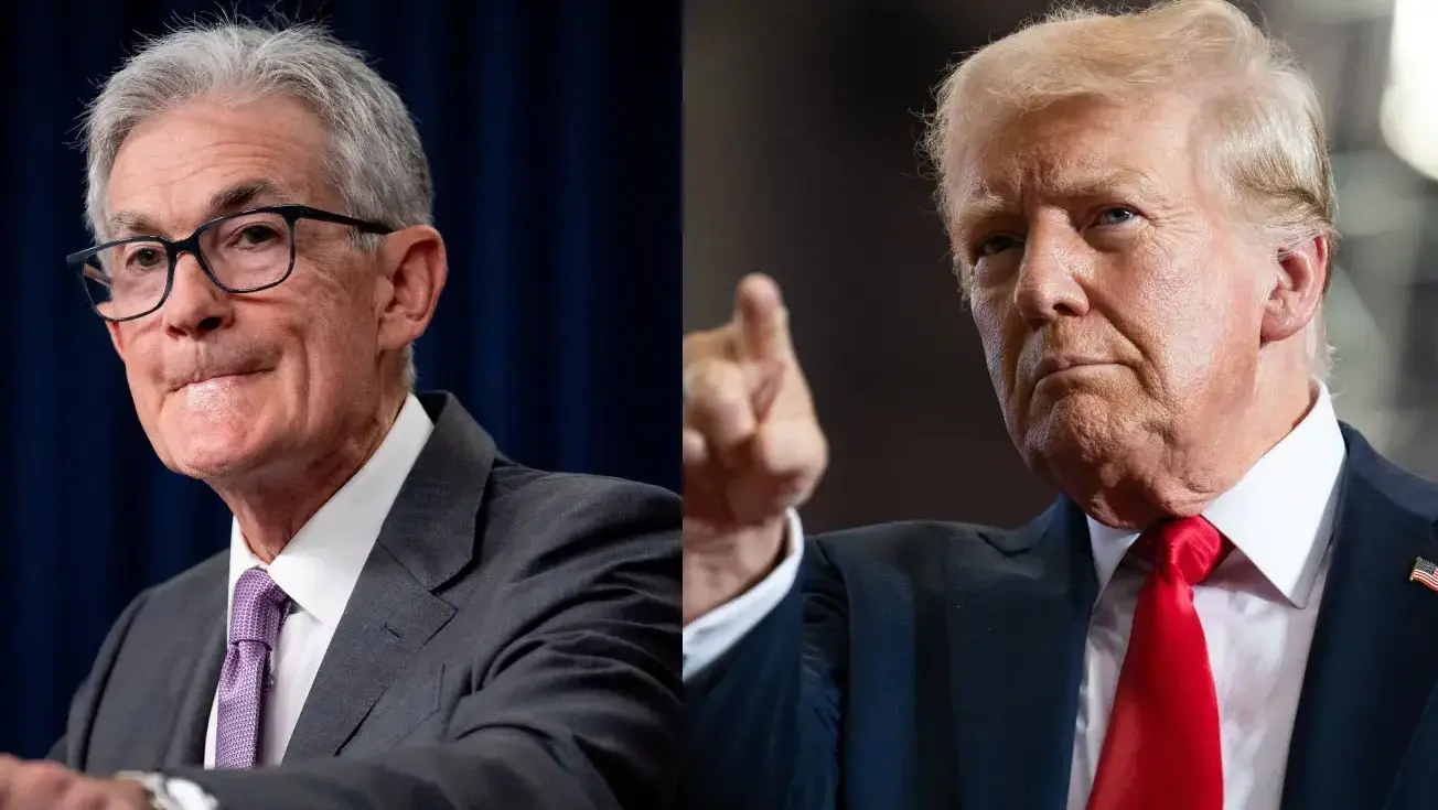 דונלד טראמפ ו ג'רום פאוול יו"ר הפד