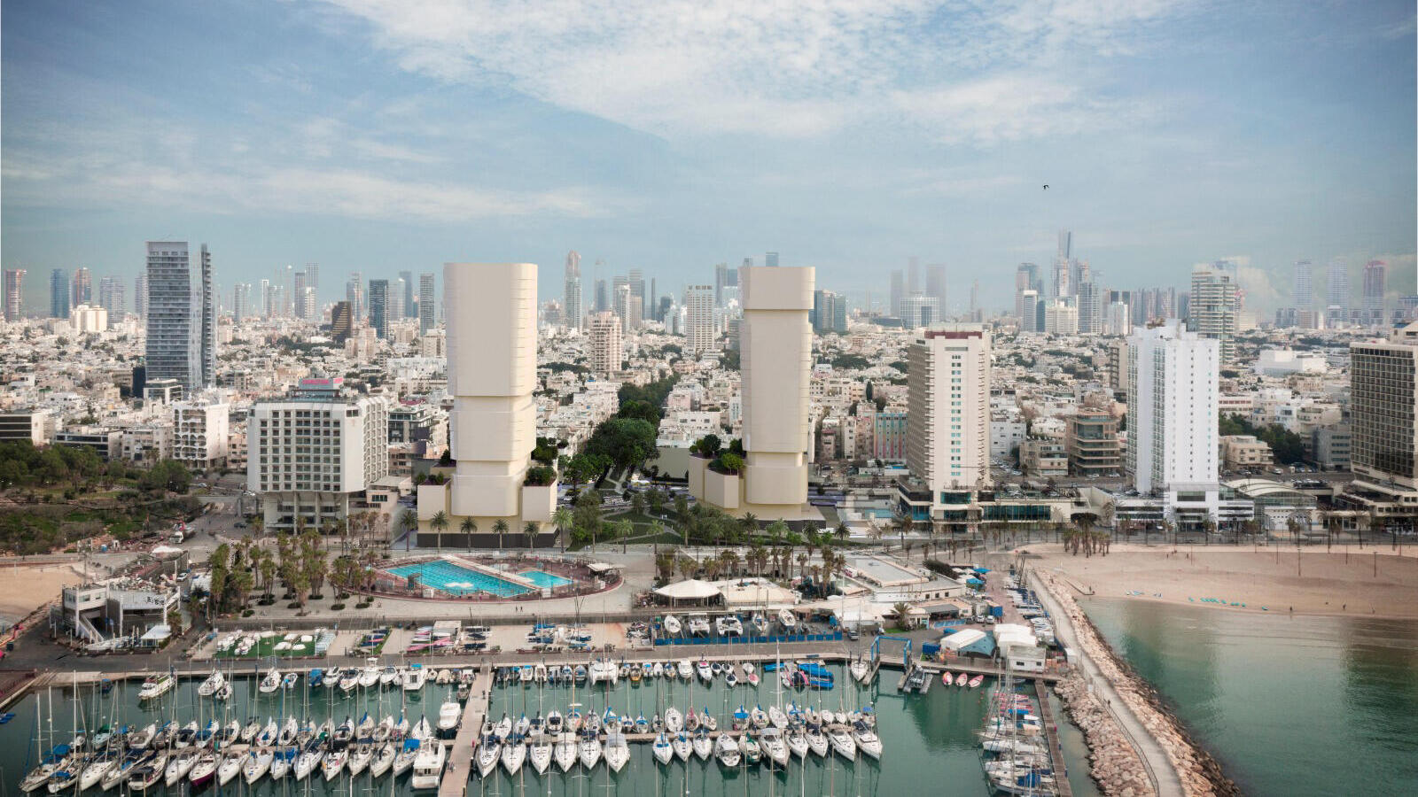 התחדשות אתר כיכר אתרים ב תל אביב הדמיה 1