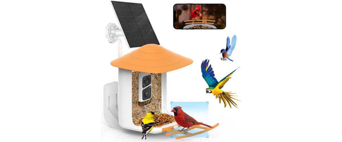 SOLIOM Bird Feeder Camera 