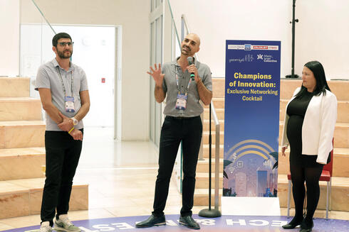 Ayal Stern (left) and Lior Halabi (center), founders of the Miami_Israel Collective 