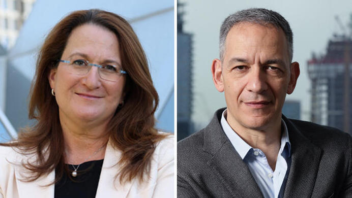 מימין רון אבידן ו  דנה עזריאלי