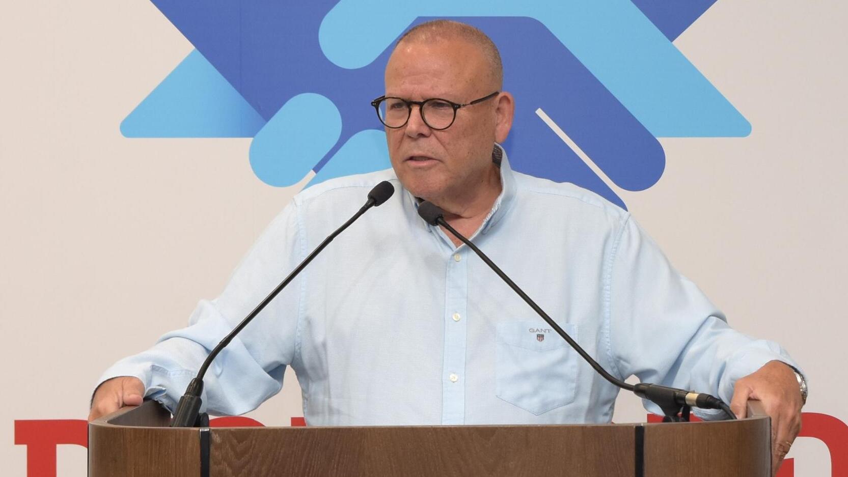 יו"ר ההסתדרות ארנון בר דוד מסיבת עיתונאים 20.11.24