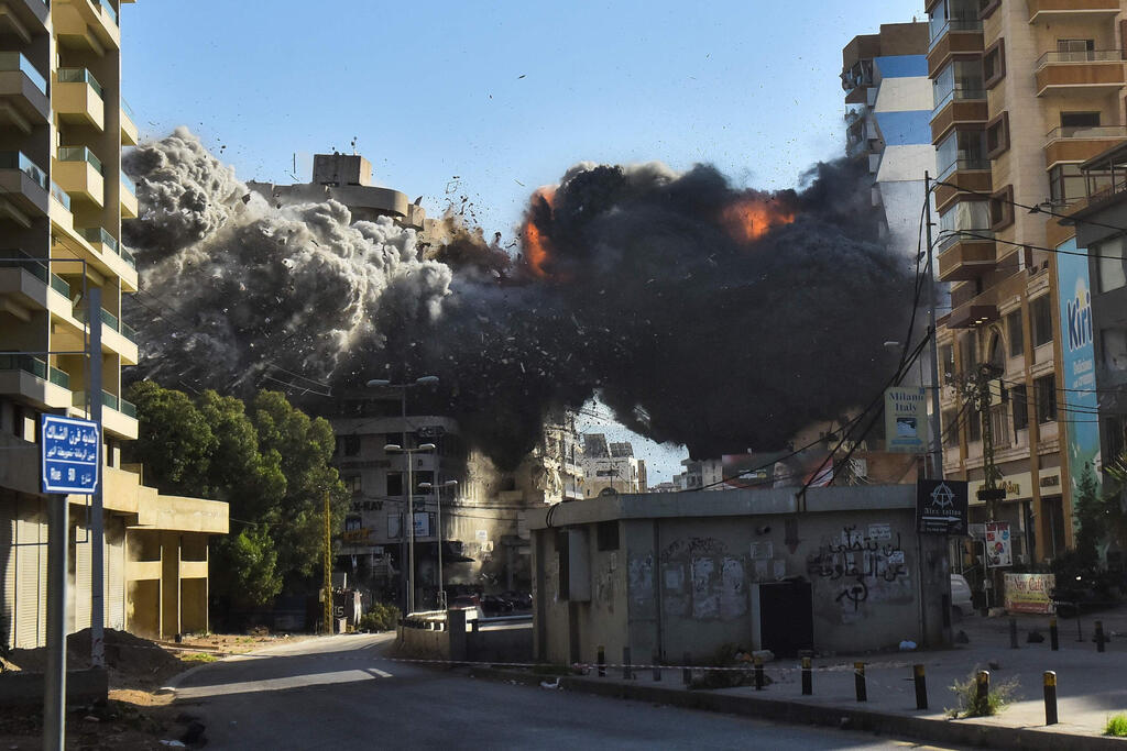 תקיפה ב דאחייה ביירות לבנון חיל האוויר חרבות ברזל 22.11.24