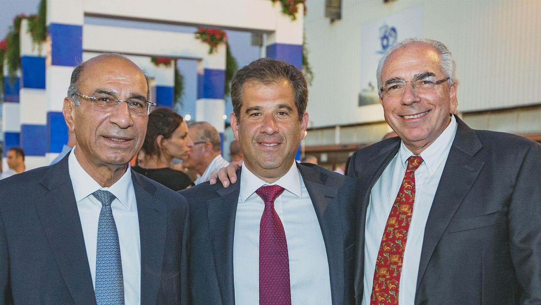 בעלי מספנות ישראל מימין שלומי פוגל אסי שמלצר סמי קצב  