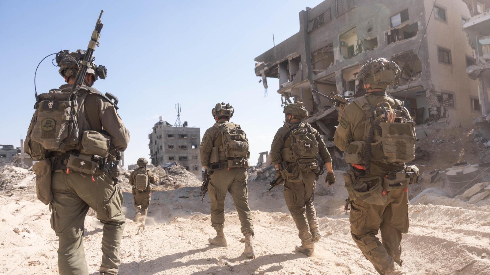 כוחות צה"ל גבעתי ב ג'באליה רצועת עזה מלחמה בעזה
