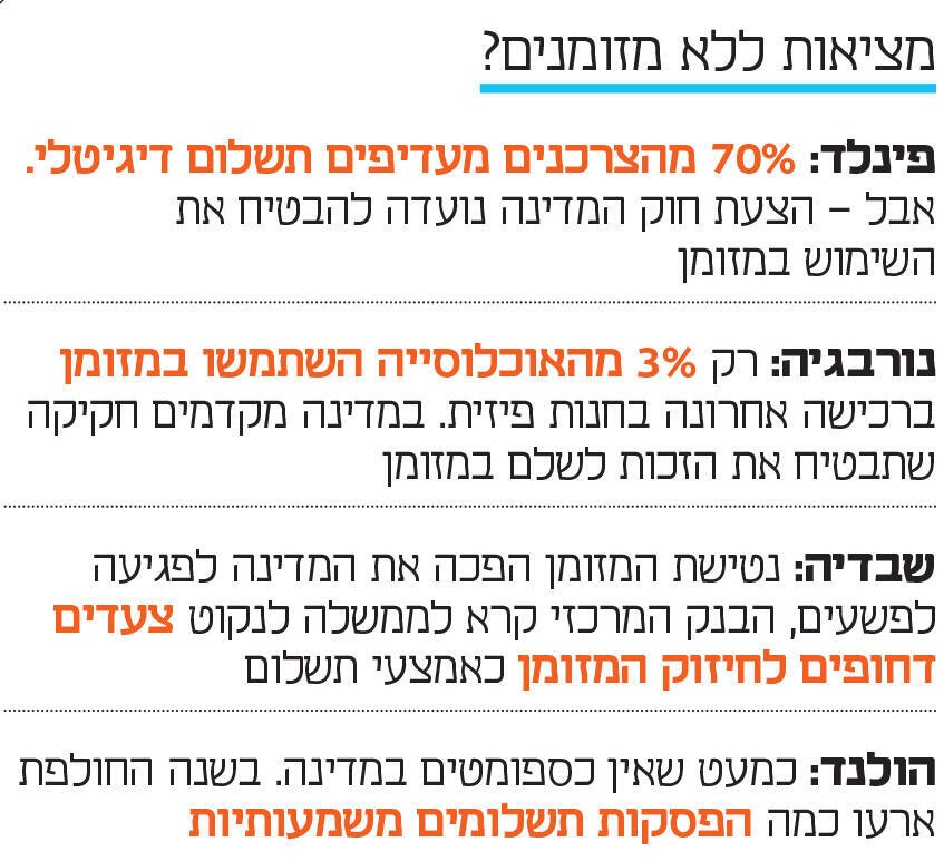 אינפו מציאות ללא מזומנים