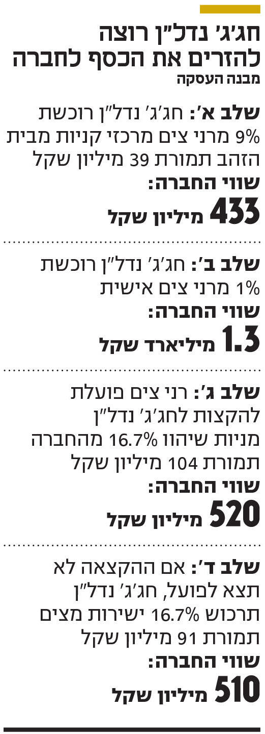 אינפו חג'ג' נדל"ן רוצה להזרים את הכסף לחברה