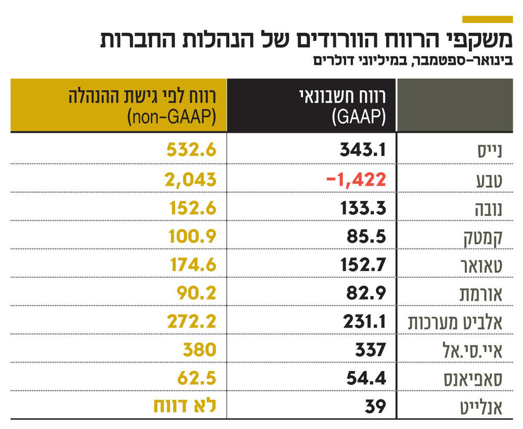 אינפו משקפי הרווח הוורודים של הנהלות החברות