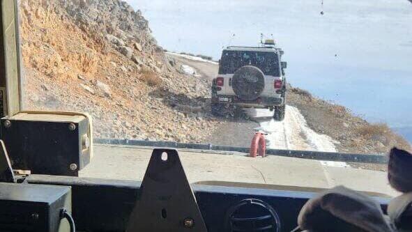 מבט נוסף מתוך רכבי צה"ל על החרמון הסורי