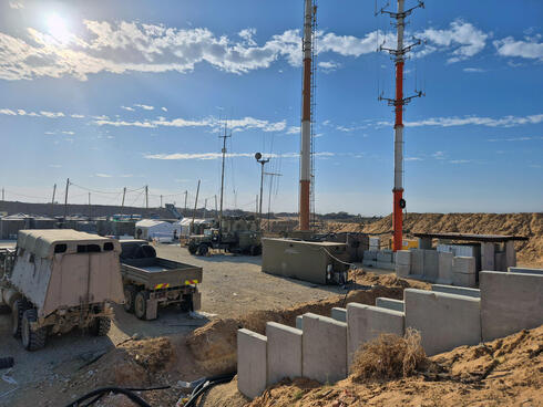 IDF post in the Netzarim Corridor. 