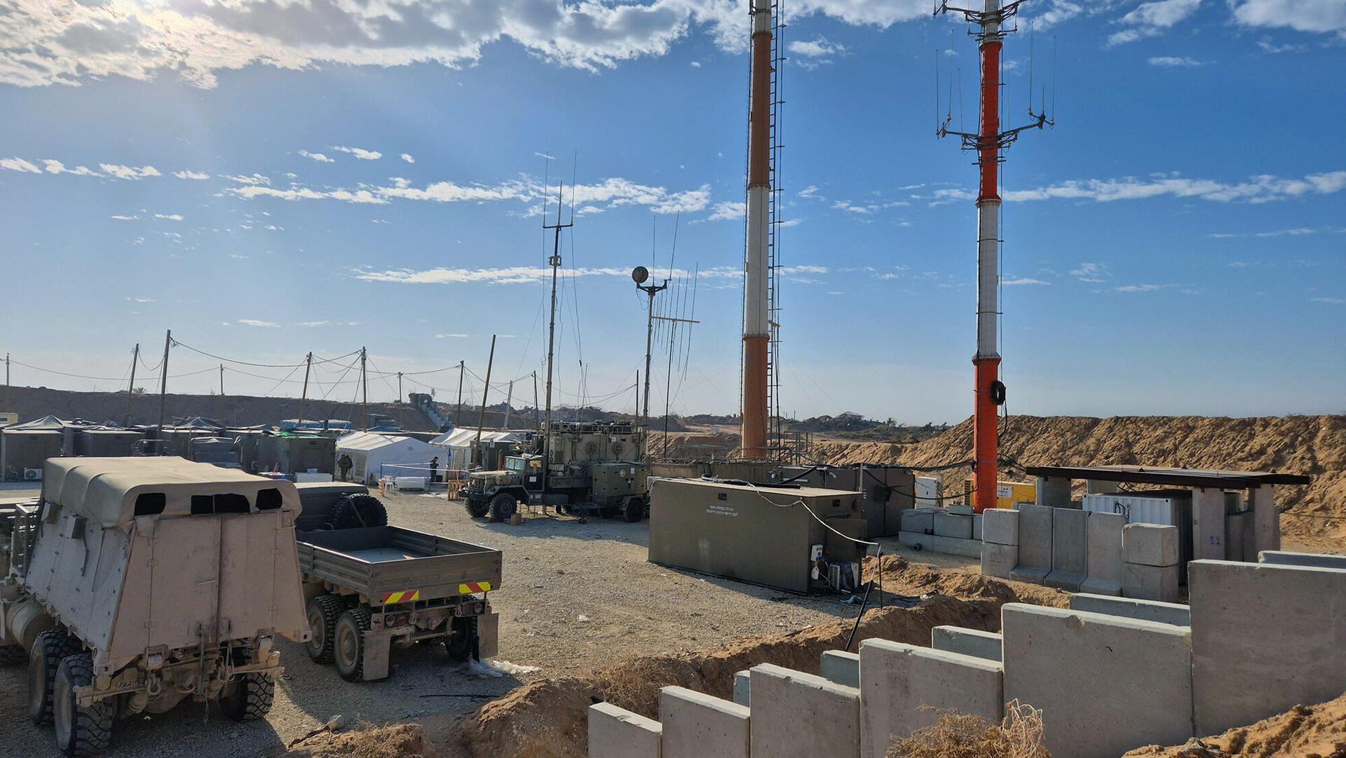 מבנים שצה"ל הקים בצפון רצועת עזה