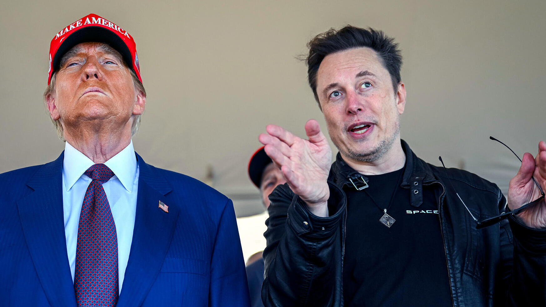 אלון מאסק ו דונלד טראמפ