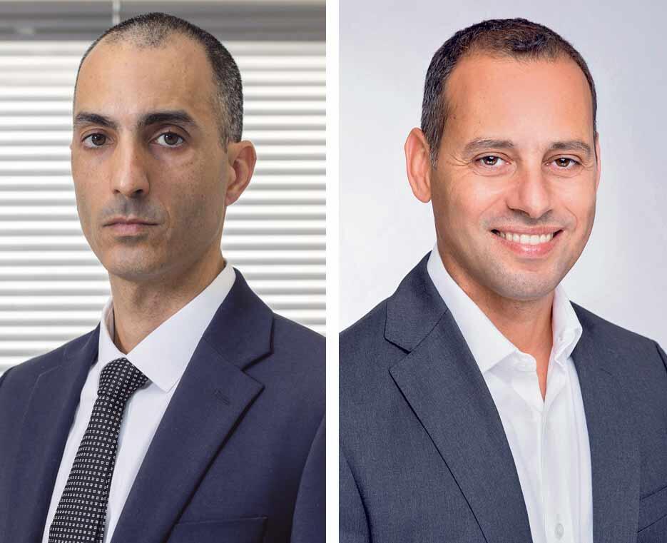מימין אייל בן סימון מנכ"ל הפניקס ו עמית גל יו"ר רשות שוק ההון