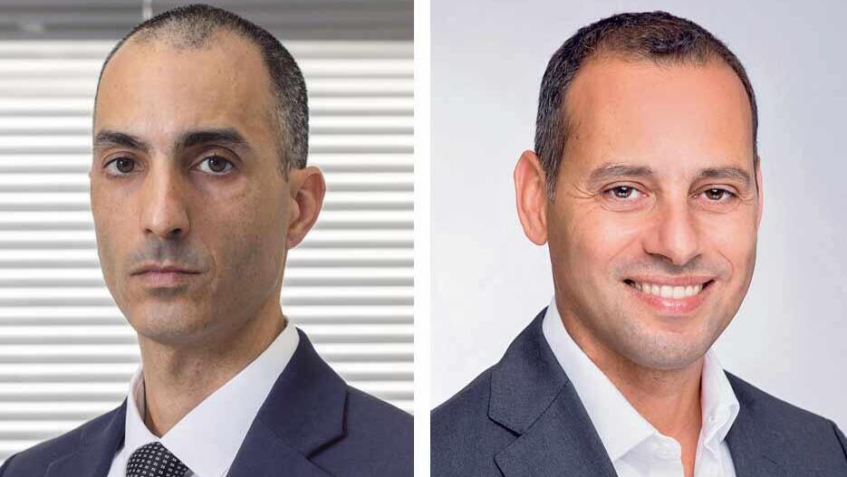מימין אייל בן סימון מנכ"ל הפניקס ו עמית גל יו"ר רשות שוק ההון