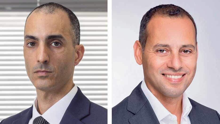 מימין אייל בן סימון מנכ"ל הפניקס ו עמית גל יו"ר רשות שוק ההון