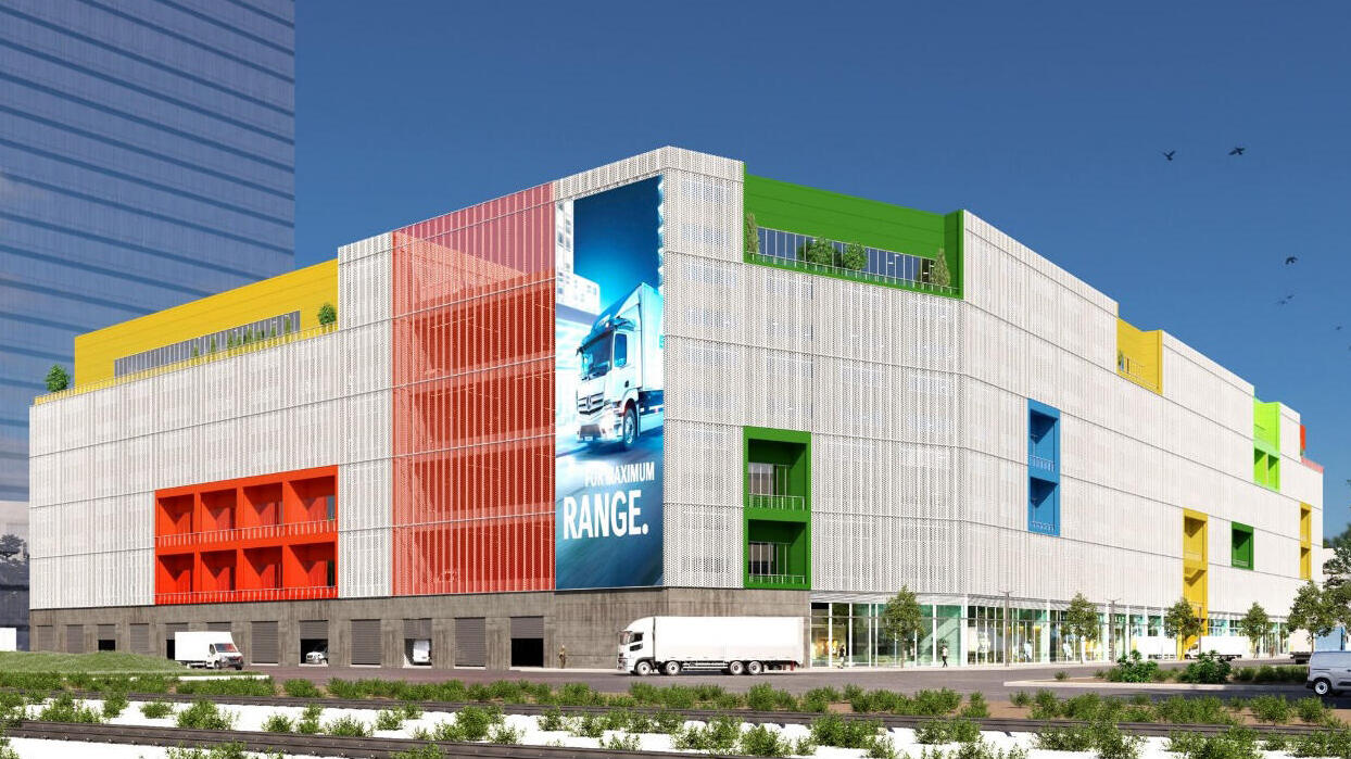 הדמיית פרויקט נדל"ן מסחרי של מהדרין ו יוקה פארק בנתניה