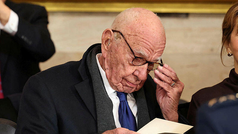 רופרט מרדוק בטקס ההשבעה של טראמפ